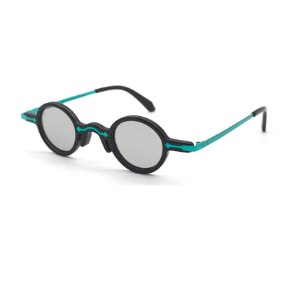 Freesbee Onyx Metal-Acetate Unisex Sunglasses with Tinted Photochromic Lenses