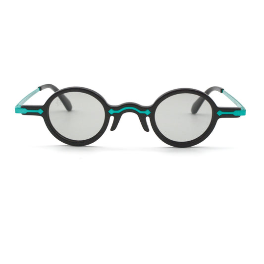 Freesbee Onyx Metal-Acetate Unisex Sunglasses with Tinted Photochromic Lenses