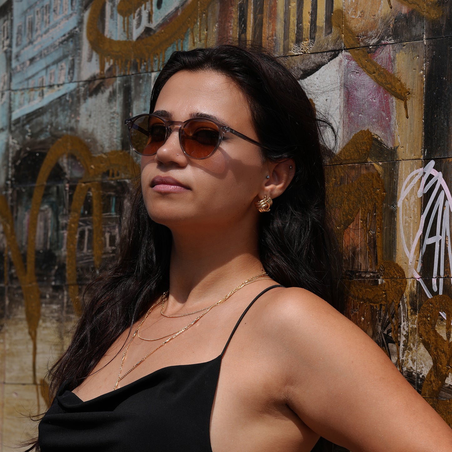 Freesbee Sunset Color Changing Acetate Unisex Sunglasses