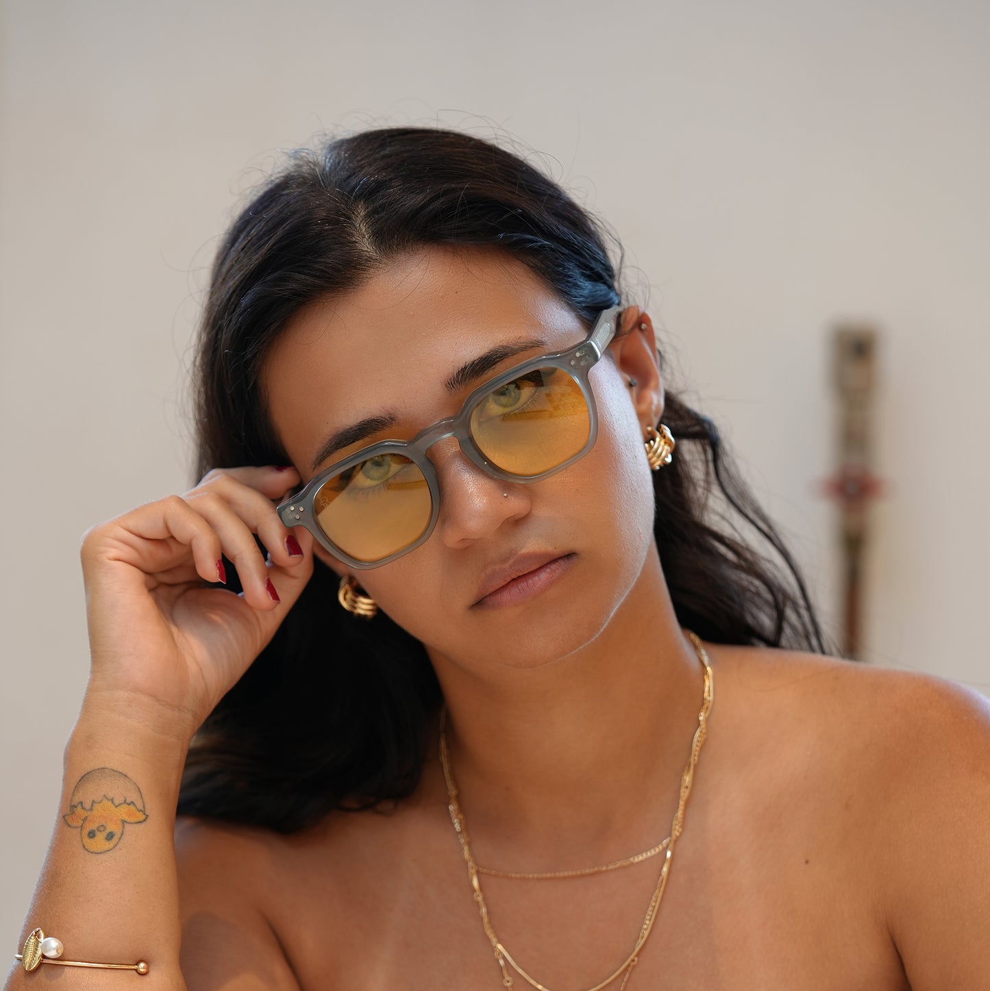 Freesbee Suncity Color Changing Acetate Unisex Sunglasses