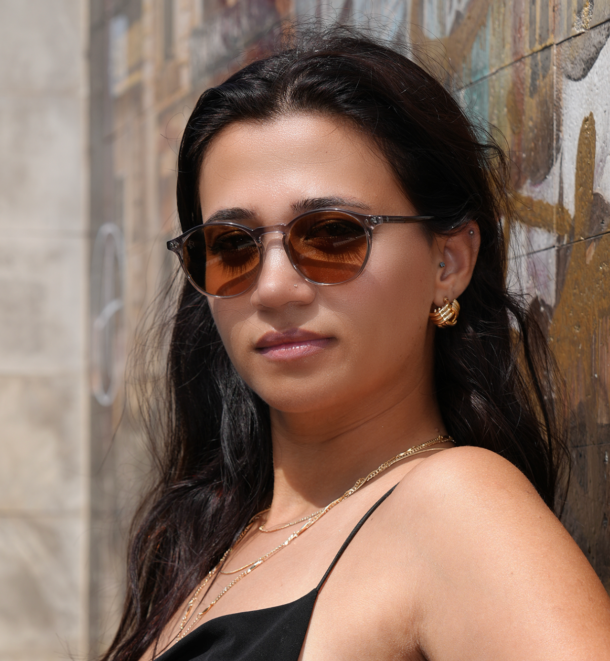 Freesbee Sunset Color Changing Acetate Unisex Sunglasses