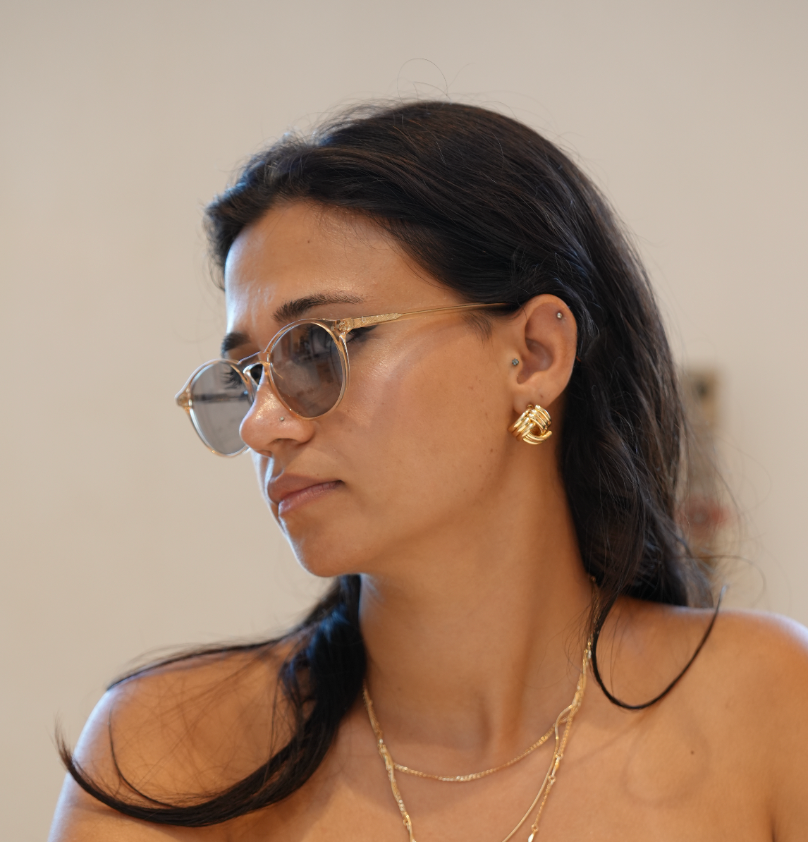 Freesbee Sunset Color Changing Acetate Unisex Sunglasses