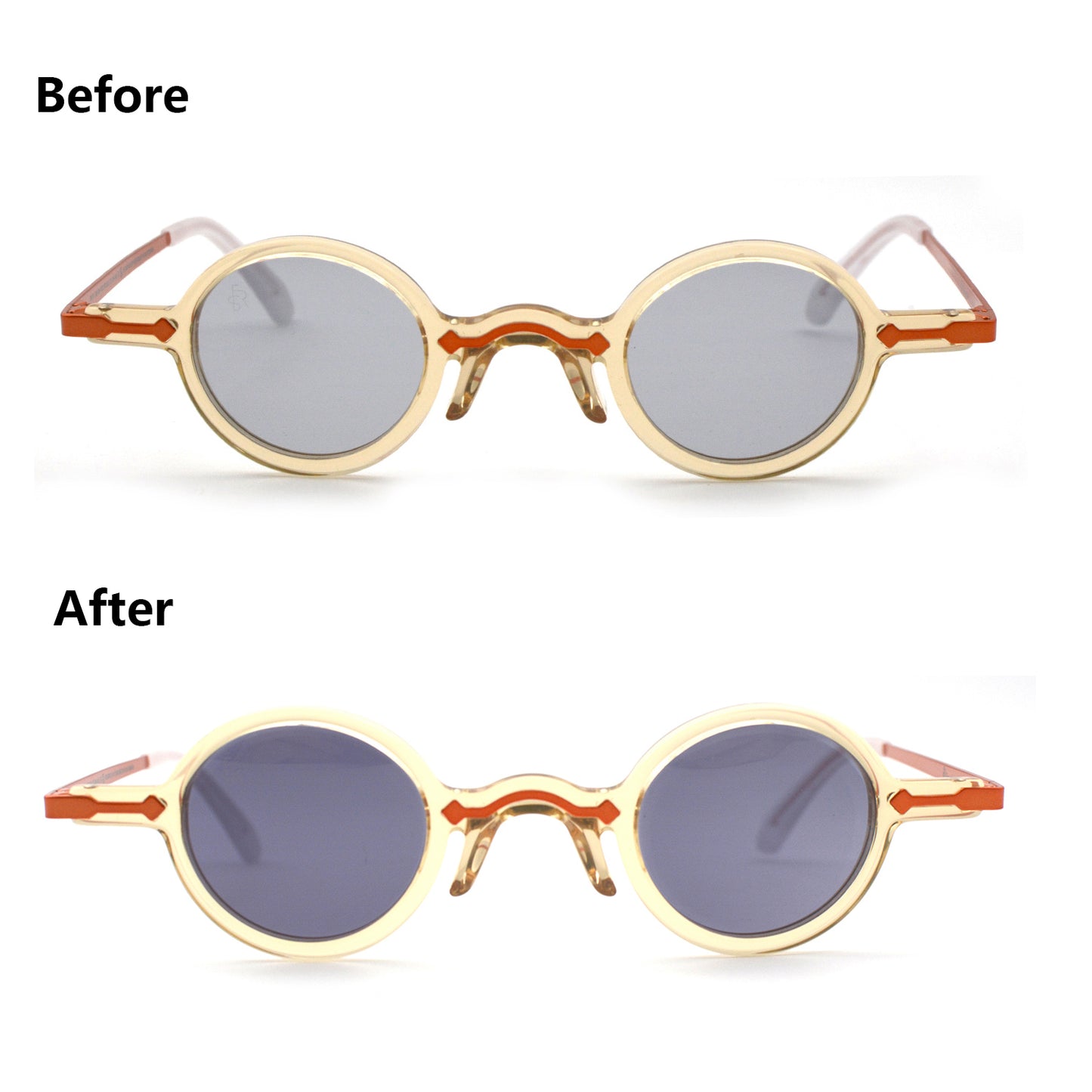 Freesbee Onyx Metal-Acetate Unisex Sunglasses with Tinted Photochromic Lenses