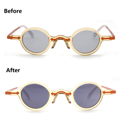 Freesbee Onyx Metal-Acetate Unisex Sunglasses with Tinted Photochromic Lenses