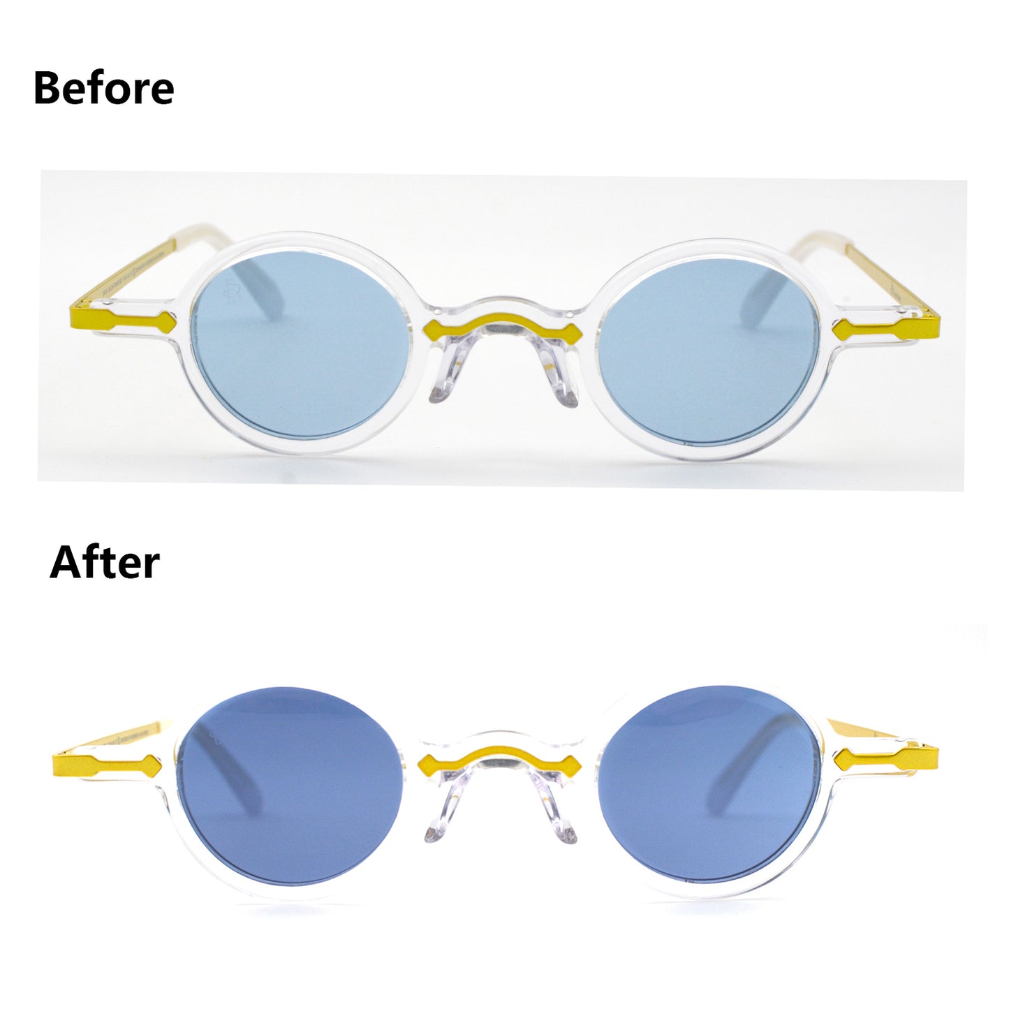 Freesbee Onyx Metal-Acetate Unisex Sunglasses with Tinted Photochromic Lenses