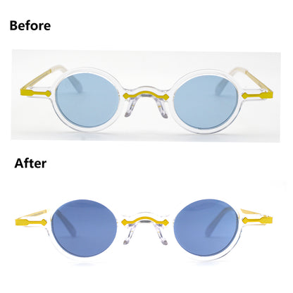 Freesbee Onyx Metal-Acetate Unisex Sunglasses with Tinted Photochromic Lenses